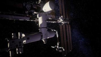 estação espacial internacional no espaço sideral video