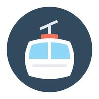 Trendy Ropeway Concepts vector