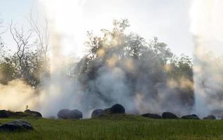 Landscape San Kamphaeng Hotspring Chiang Mai, Thailand photo