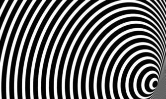 ilustración de stock ilusión de arte óptico abstracto de superficie blanca negra geométrica rayada que fluye como una parte 3 vector
