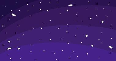 cielo nocturno con estrellas ilustración vectorial de fondo vector