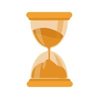 Gold hourglass icon vector illustration