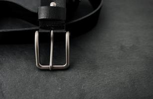 Classic men's leather belt photo