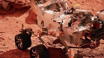 mars rover volharding die de rode planeet verkent. elementen geleverd door nasa. video