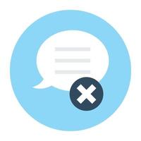 Cancel Chat Concepts vector