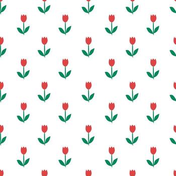 Seamless flowers. Seamless pattern. Flower background. Wrapping paper pattern. Pattern for spring decoration. Seamless vector pattern.