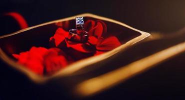 wedding rings. macro photo