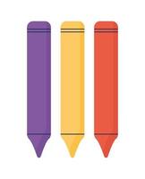 crayones de colores vector