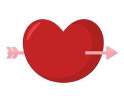 cupid heart icon vector