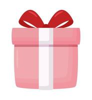 red birthday gift vector