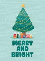 merry and bright cartel vector