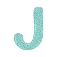 nice letter J icon vector