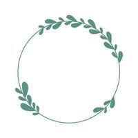 green laurel wreath vector