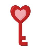 heart red key vector