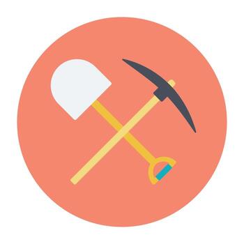 Digging Tools Concepts vector