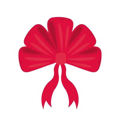 festive red bow design