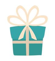 aquamarine gift box vector