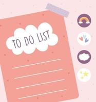 daily planner poster vector