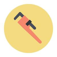 Trendy Wrench Concepts vector