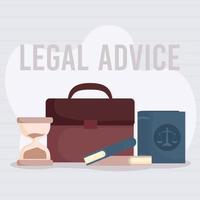 legal advice card vector