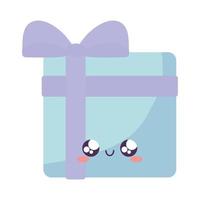 kawaii birthday gift vector