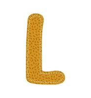 nice letter L icon vector