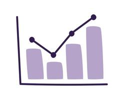 bar graph design vector