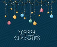 awesome christmas card vector