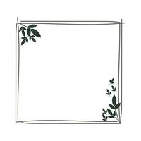 square laurel wreath vector