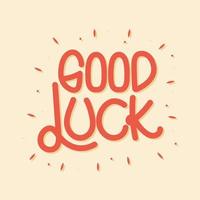 good luck card vector