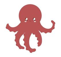 nice baby octopus vector