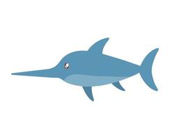 great baby swordfish vector