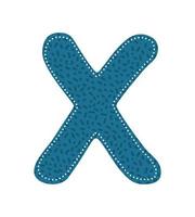 nice letter X icon vector