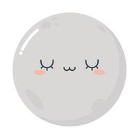 smiling planet design vector