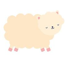 sleepy sheep illustration vector