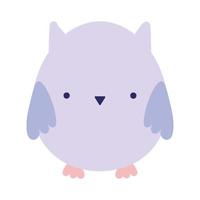 purple owl design vector