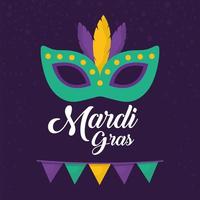 cártel de mardi gras vector