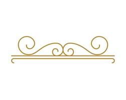 golden art deco design vector