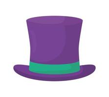 purple top hat vector