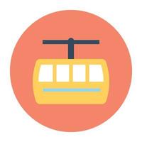 Trendy Ropeway Concepts vector