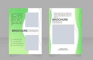 Herbal medicine blank brochure design vector