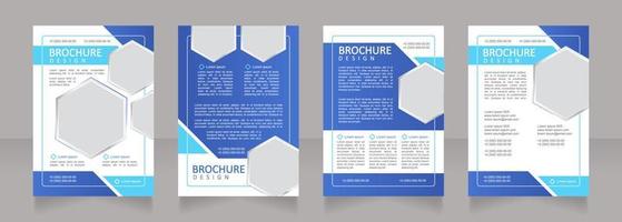 Electric power distribution business blank brochure design vector