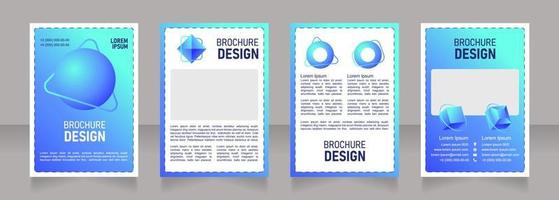 College blank brochure design