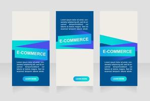 Business innovation e-commerce web banner design template vector