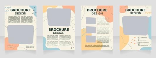 Postmodern architecture lecture auction blank brochure design vector