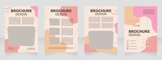 Art plagiarism awareness blank brochure design vector