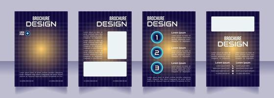 Telehealth service blank brochure design vector