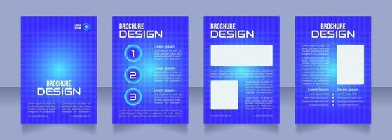 Technology in mental health blank brochure design vector