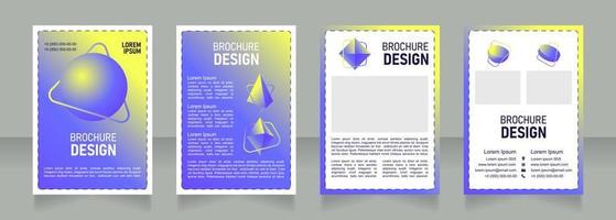 Research blank brochure design vector