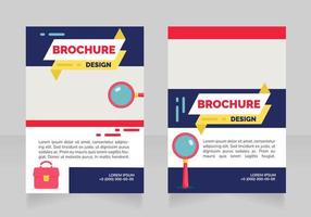 High demand job positions spotlight blank brochure design vector